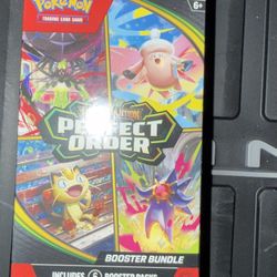 Brand New Pokemon Trading Card Games Mega Evolution Perfect Order Booster Bundle