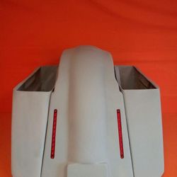 Harley Davidson 5″ Softail Heritage Extended Stretched Saddlebags No Lids LED Fender No CutOuts