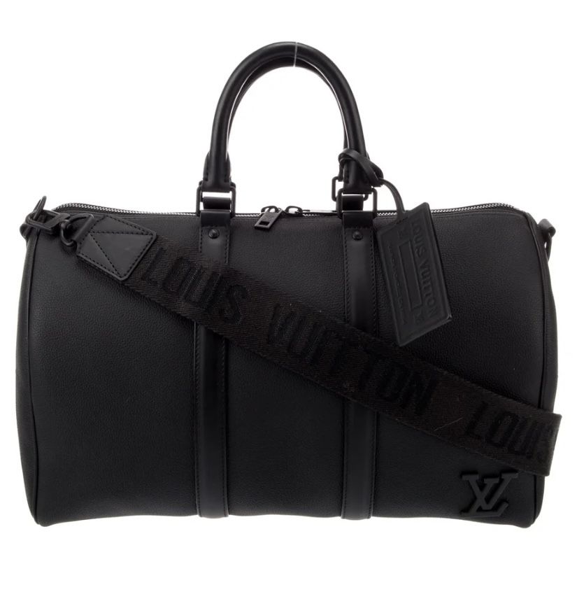 Authentic Louis Vuitton Black Travel Bag 