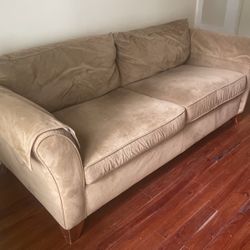 Olive Green Couch + Matching Rocking Chair 