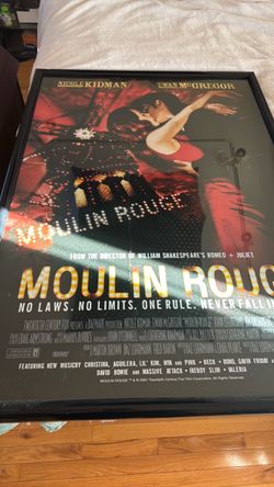 Moulin Rouge poster signed