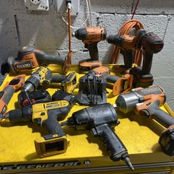 Power Tool Lot – RIDGID / DeWalt / Snap-on