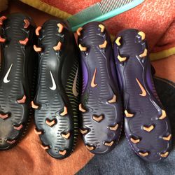 Mercurial soccer cleats with shinguards