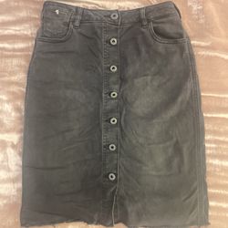 Scotch & Soda Black Denim Skirt