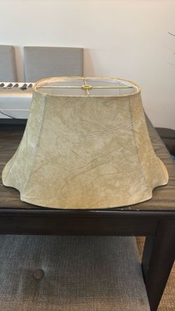 Faux leather lampshade