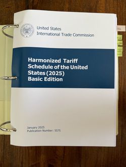 HTSUS 2025 Complete Set with 4 Binders - Like New
