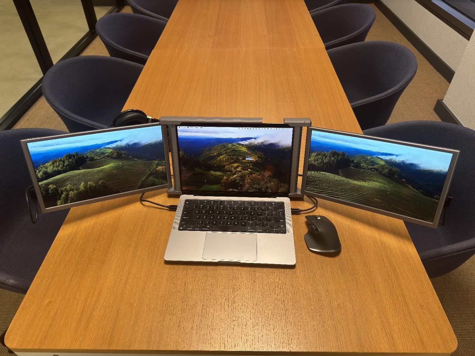 NEW Dual Laptop Screen Extender, 14" 1080P FHD Triple Monitor for Laptop Extension !