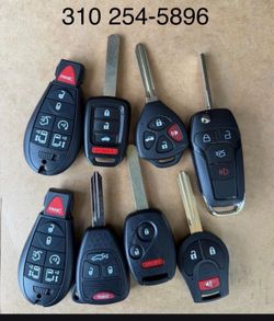 Controles y llaves para carros keys fobs remotes cut and programmed