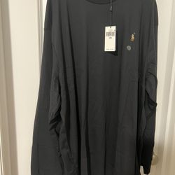 Men's Long Sleeve Soft Cotton Polo Shirt Size 3TG