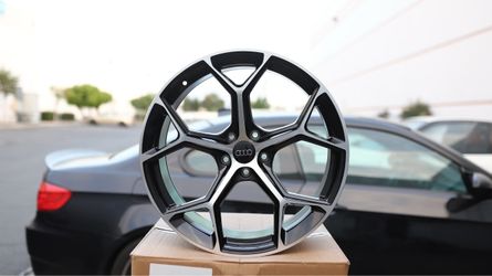 20 INCH SQUARED SET AUDI RS6 STYLE WHEELS RIMS 20X9 +30 (5X112) CB: 66.6