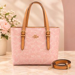 Coach Signature Tote Bag Pink
