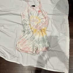 Tie dye romper from ring whale size 12/14