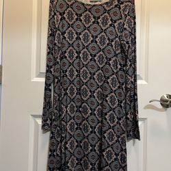 Long Sleeve Paisley Loveappella Dress