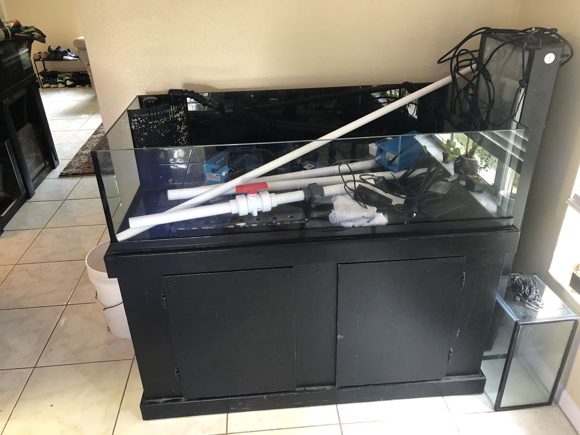 Deep Blue 60g rimless frag lowboy fish tank & stand for Sale in Tampa, FL OfferUp