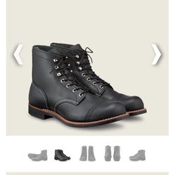 SIZE 7.5 RED WING IRON RANGER BOOTS BRAND NEW 