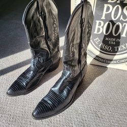 Size 13 Dan Post Black Boots Excellent Condition