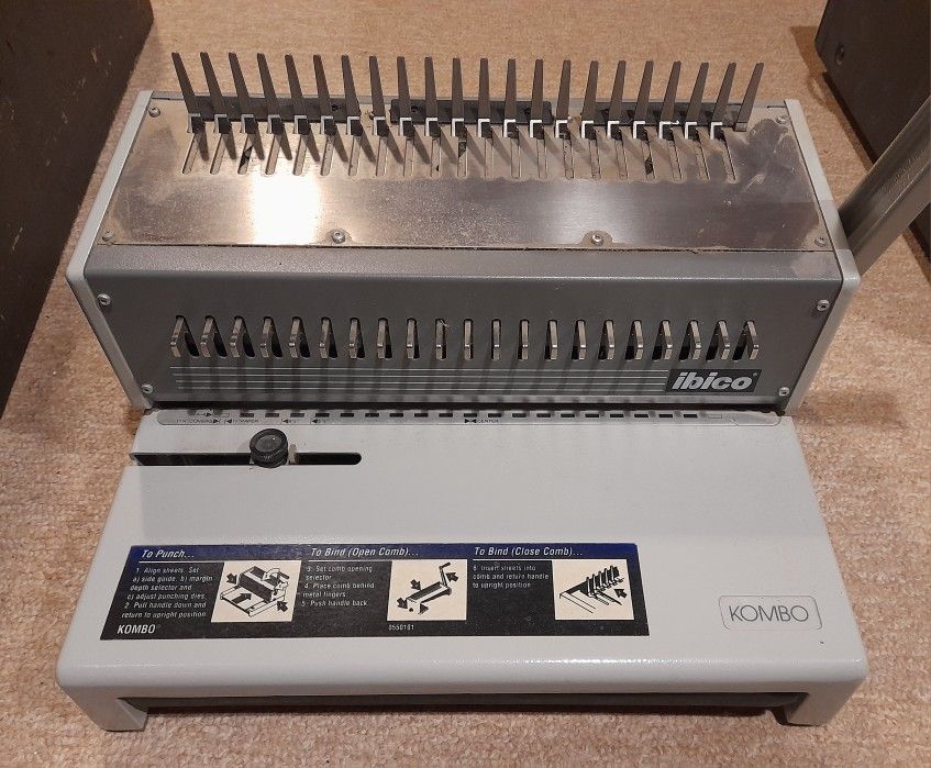 Ibico Kombo Binding Machine W/ Combs