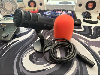 MAONO XLR Podcast Microphone w/ stand and pop filter