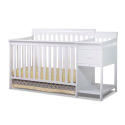 baby crib with changing table 