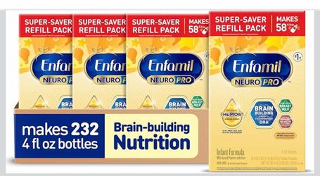 4 unopened boxes of Enfamil NeuroPro Baby Formula