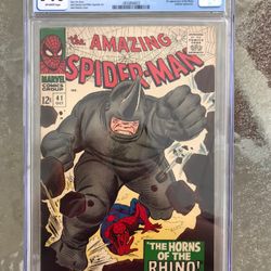 Amazing Spider-Man #41 (1966) CGC 7.0 — 1st Rhino app.; Stan Lee & John Romita