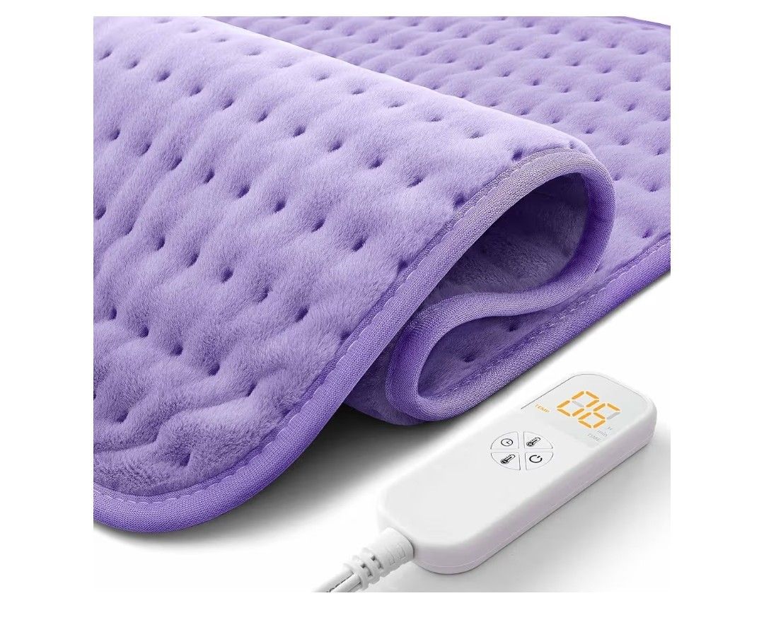 UltraWide Microplush XL Electric Heating Pad Back, Neck, Shoulder Pain Auto-Off
