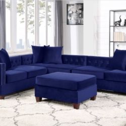 Sectional Sofa + Ottoman