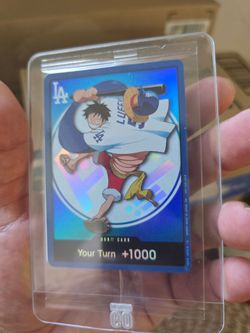 2026 One Piece Luffy DON!! Card +1000 LOS ANGELES DODGERS MONKEY D LUFFY