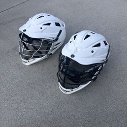 2 Cascade CDX -R Lacrosse helmets white