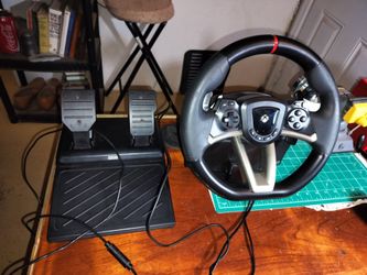 X-box steering wheel.