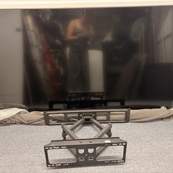 TV Samsung 65′′ 4K UTV HD LED  –  UN65NU6900 and TV Wall Mount- full-motion articulating