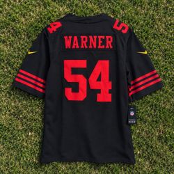 Fred Warner black jersey for men (Small to 3X) Niners 49ers