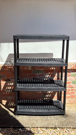 Black Plastic Shelving unit