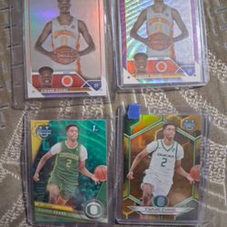 Kwame Evans Oregon Ducks Top Talent And Future 1st Rnd Pick 4 Card Refractor Lot 3 And Numbered