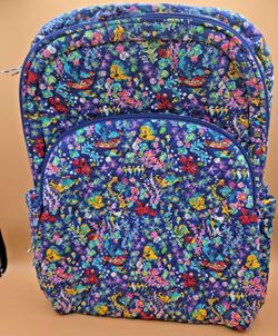 Vera Bradley Disney Ariel Essential Large Quilted Backpack