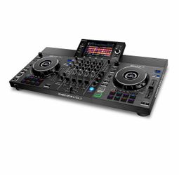 Denon DJ SC Live 4 new 2 speakers table and headphones