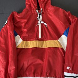 Women Starter Jacket Black Label Size XL 