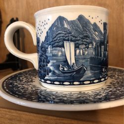 Blue And White  Vintage