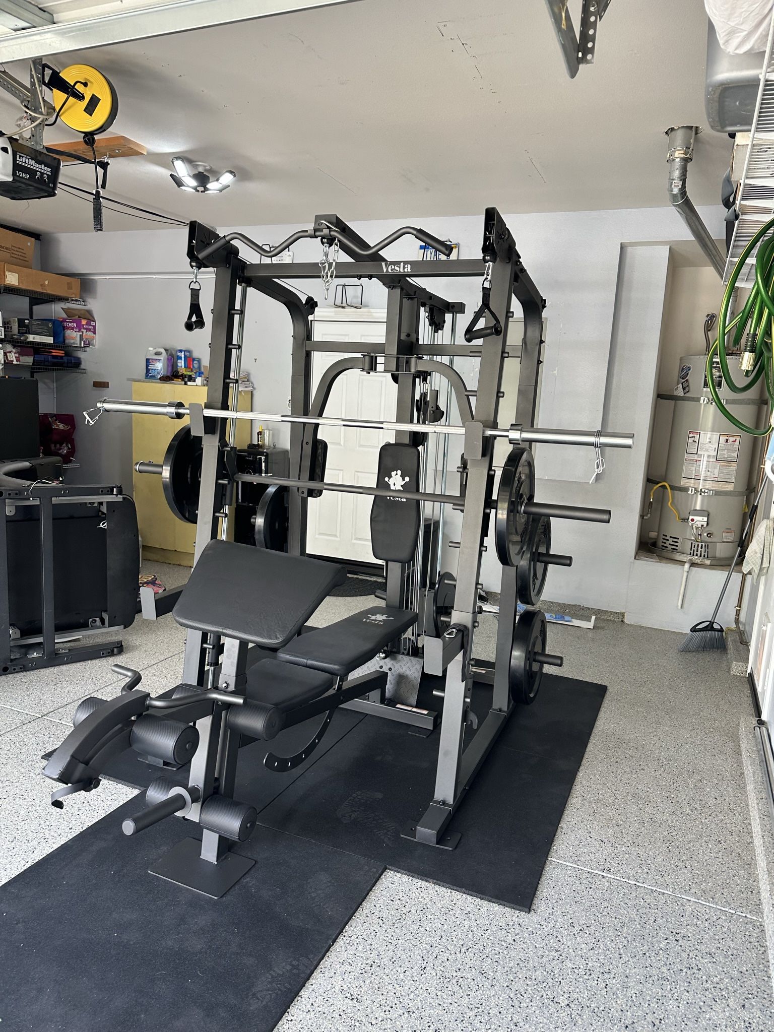 Smith Machine SM2001/FID Adj Bench/Gym Equipment/Fitness/Squat Rack/‼️⭕️WEIGHTS AND BARBELL SOLD INDIVIDUALLY ⭕️‼️FREE  DELIVERY🚚 