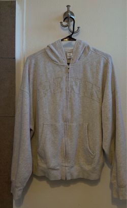 VS PINK ZIP UP SWEATER