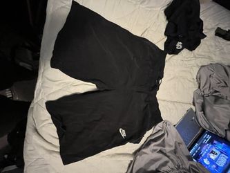 Black Vintage Clickbait Nike Shorts