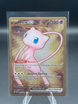 Mew ex 205/165 Metal Card NM Pokemon