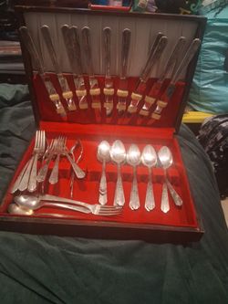 Vintage silverware set