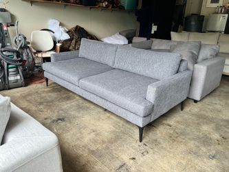 West Elm XL Andes couch sofa loveseat