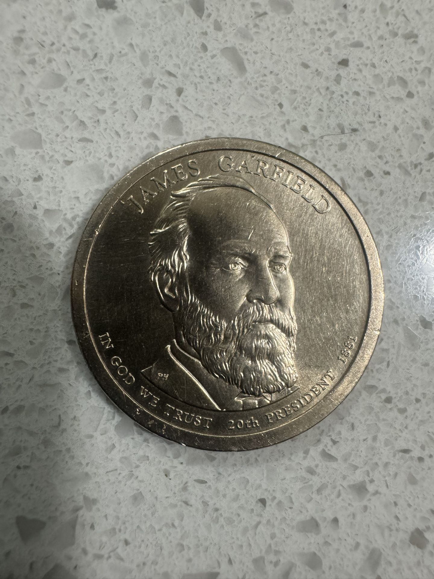 James Garfield 1881 Dollar Coin 2011 P - Rare Collectable