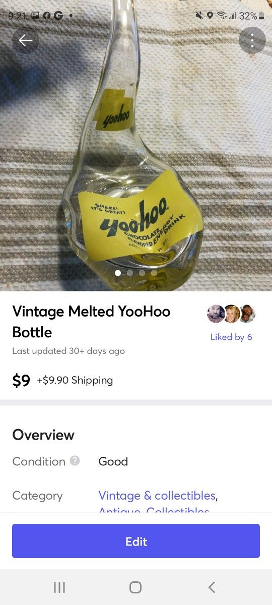 Melted Yoohoo Bottle