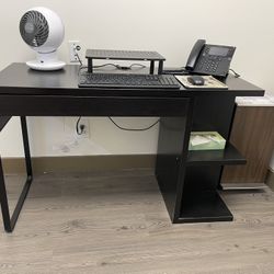 Black desk