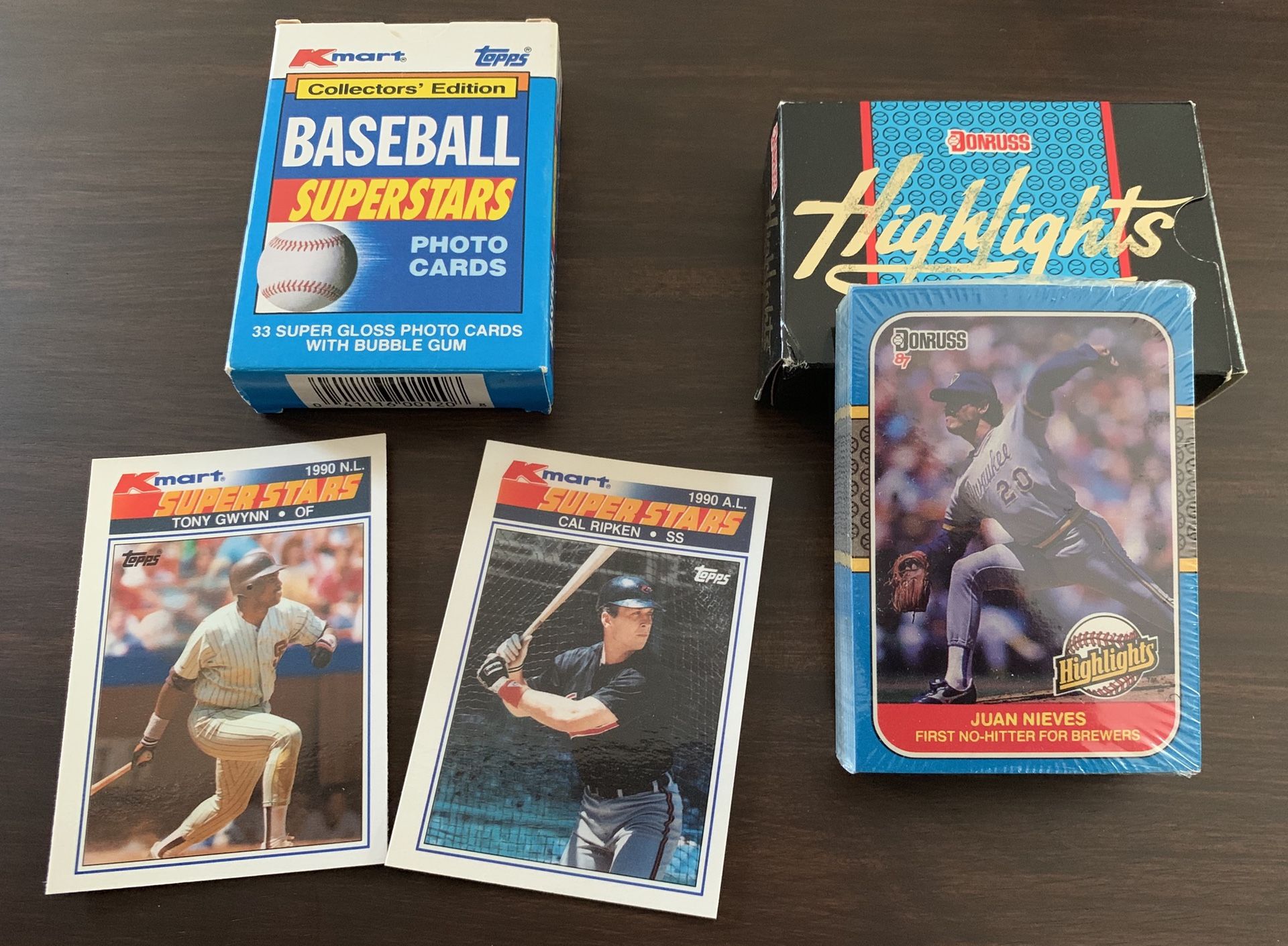 1987 Donruss and 1990 Topps Baseball Cards