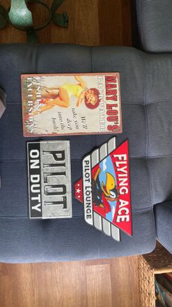 Tin Sign Art Lot