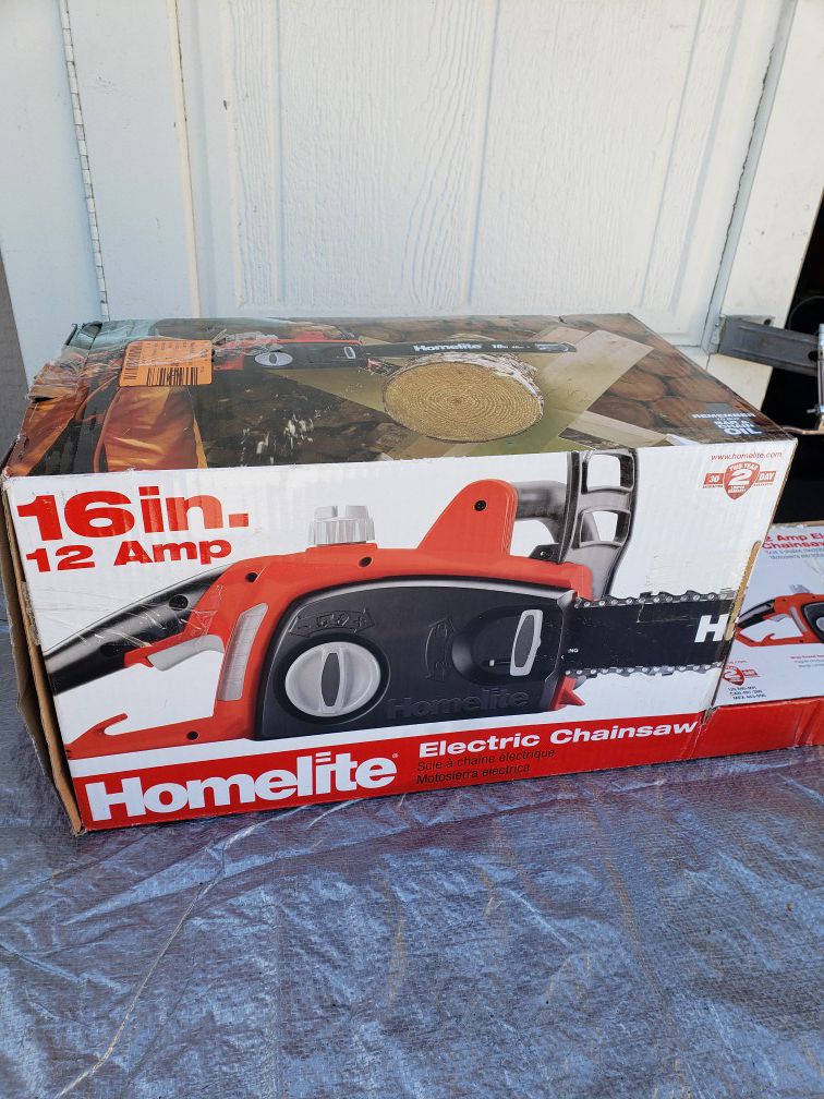 Homelite 16 inch electric chain saw